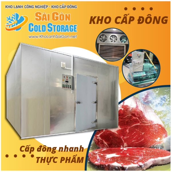 Kho lạnh cấp đông thực phẩm - Kho Lạnh Sài Gòn - Công Ty TNHH Thương Mại Dịch Vụ Cơ Điện Lạnh Nguyễn Khánh